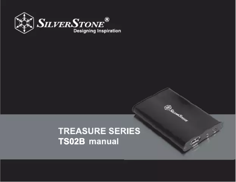 Page n°1 - Manuel utilisateur Silverstone SST-TS02B