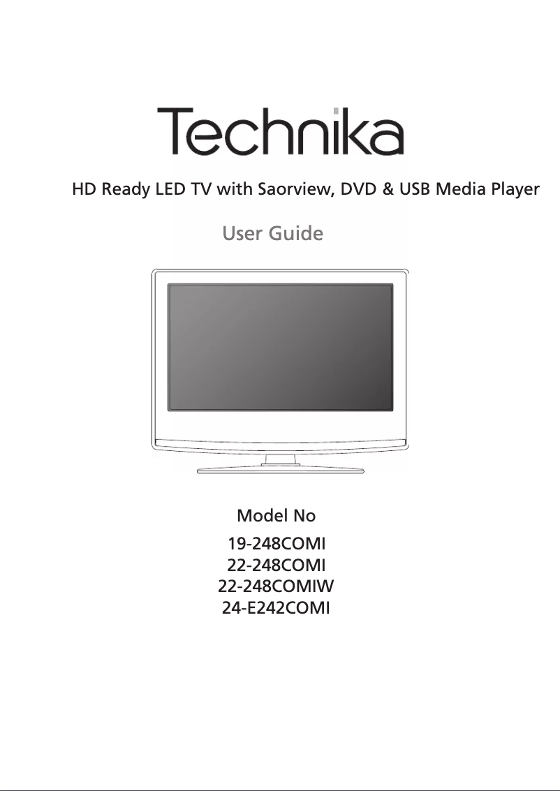 Page 1 de la notice Manuel utilisateur Technika LED22-248COMIW