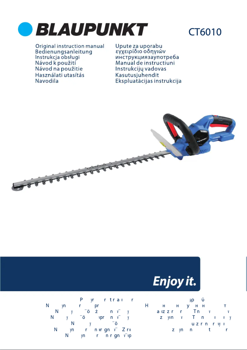 Page n°1 - Manuel utilisateur Blaupunkt CT6010