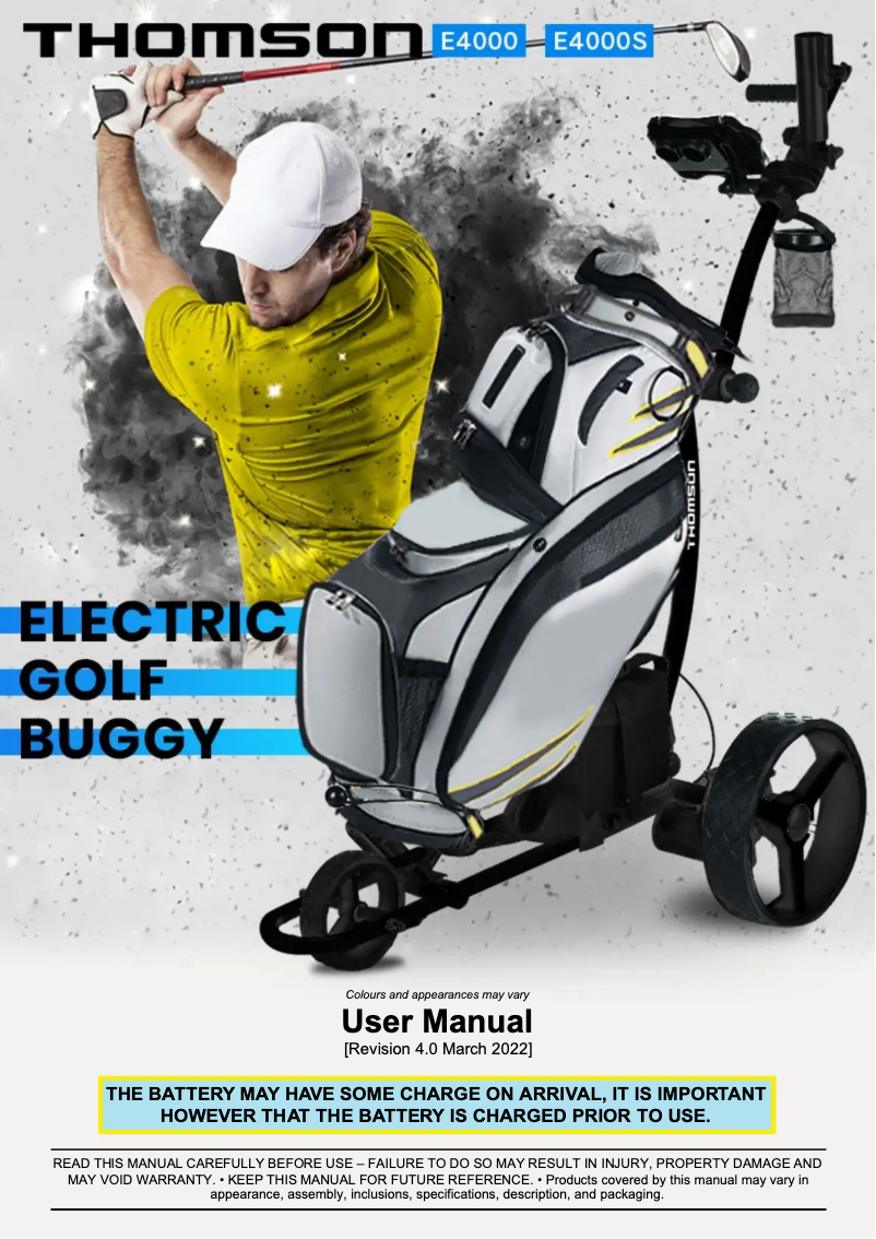 Image de la première page du manuel de l'appareil E4000