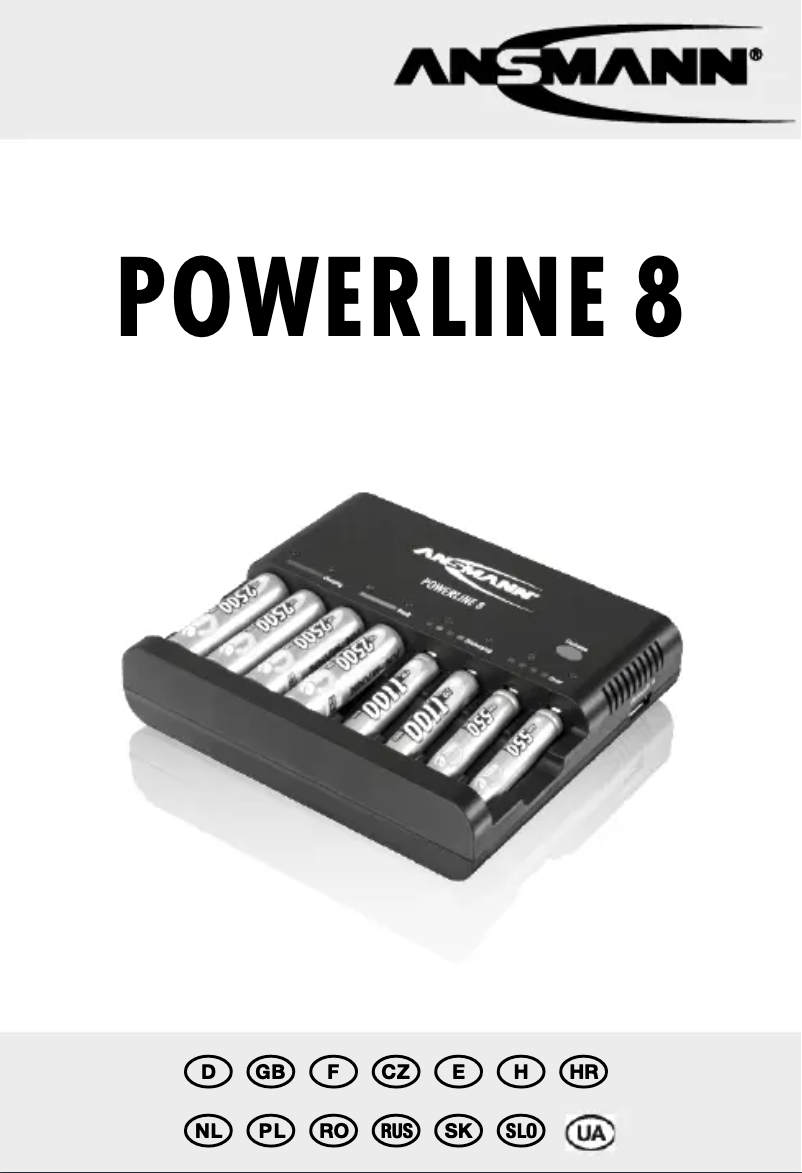 Page 1 de la notice Manuel utilisateur Ansmann Powerline 8