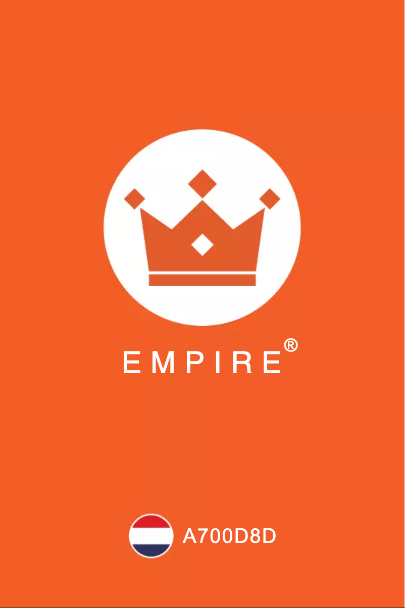 Page 1 de la notice Manuel utilisateur Empire A700D8D