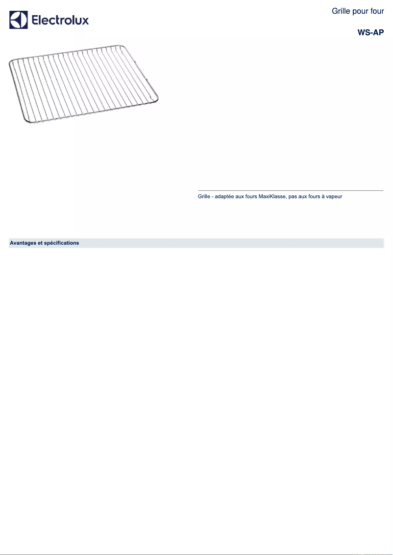 Página 1 del manual Manual de usuario AEG WS-AP