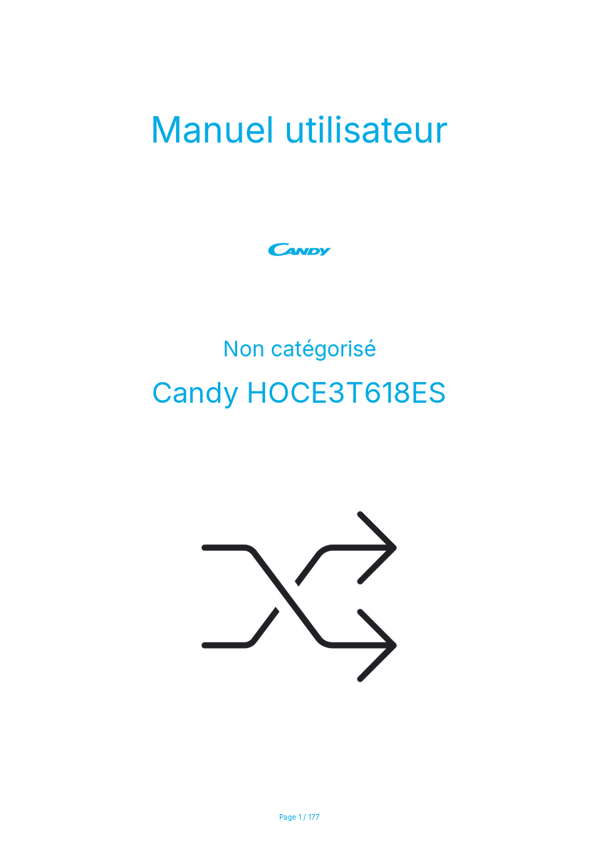 Image de la première page du manuel de l'appareil HOCE3T618ES