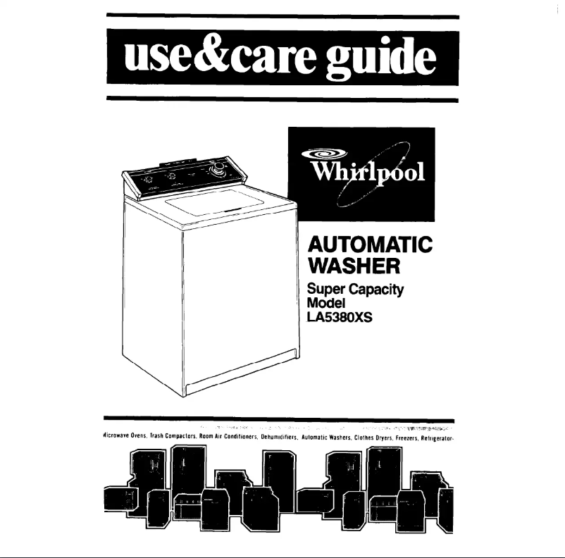 Page n°1 - Manuel utilisateur Whirlpool LA5380XS
