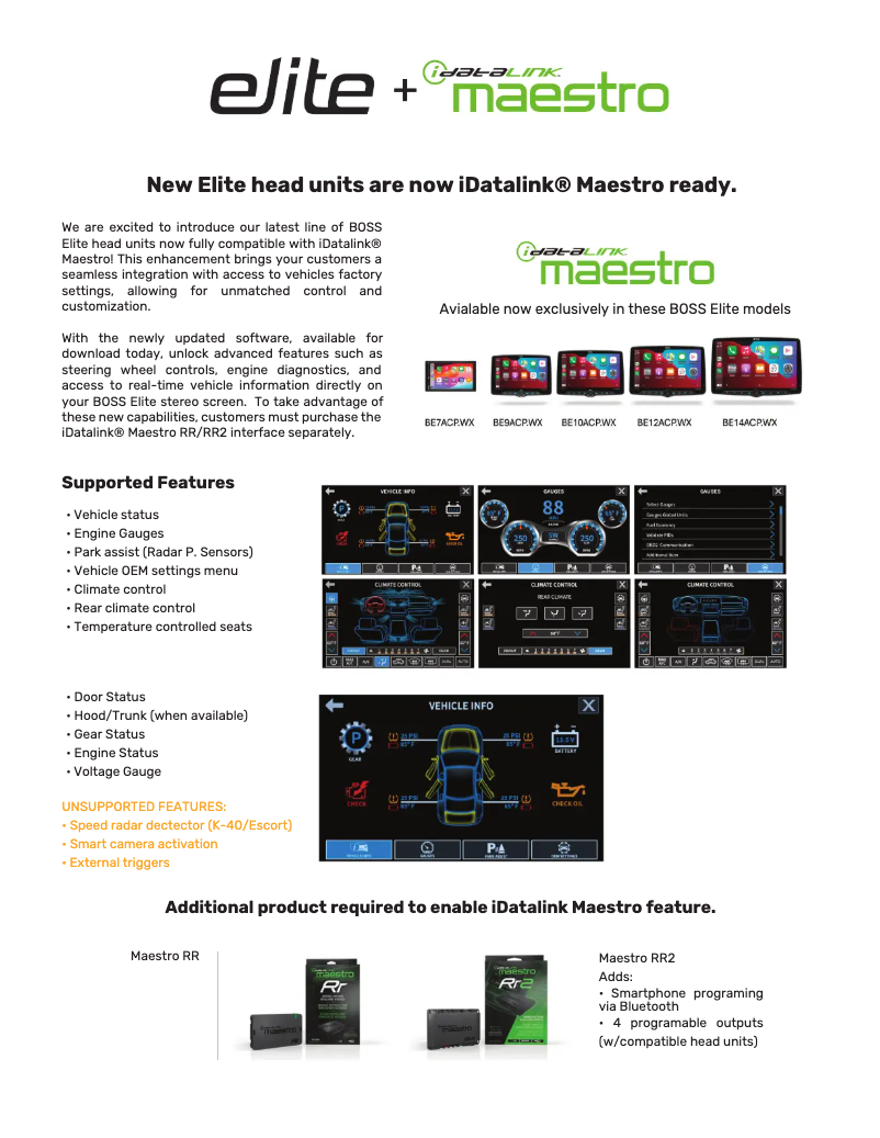 Page n°1 - Manuel utilisateur Boss Elite BE10ACP.WX