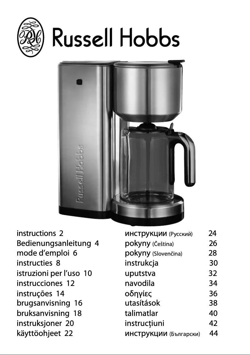 Page 1 de la notice Manuel utilisateur Russell Hobbs Allure 14741-56
