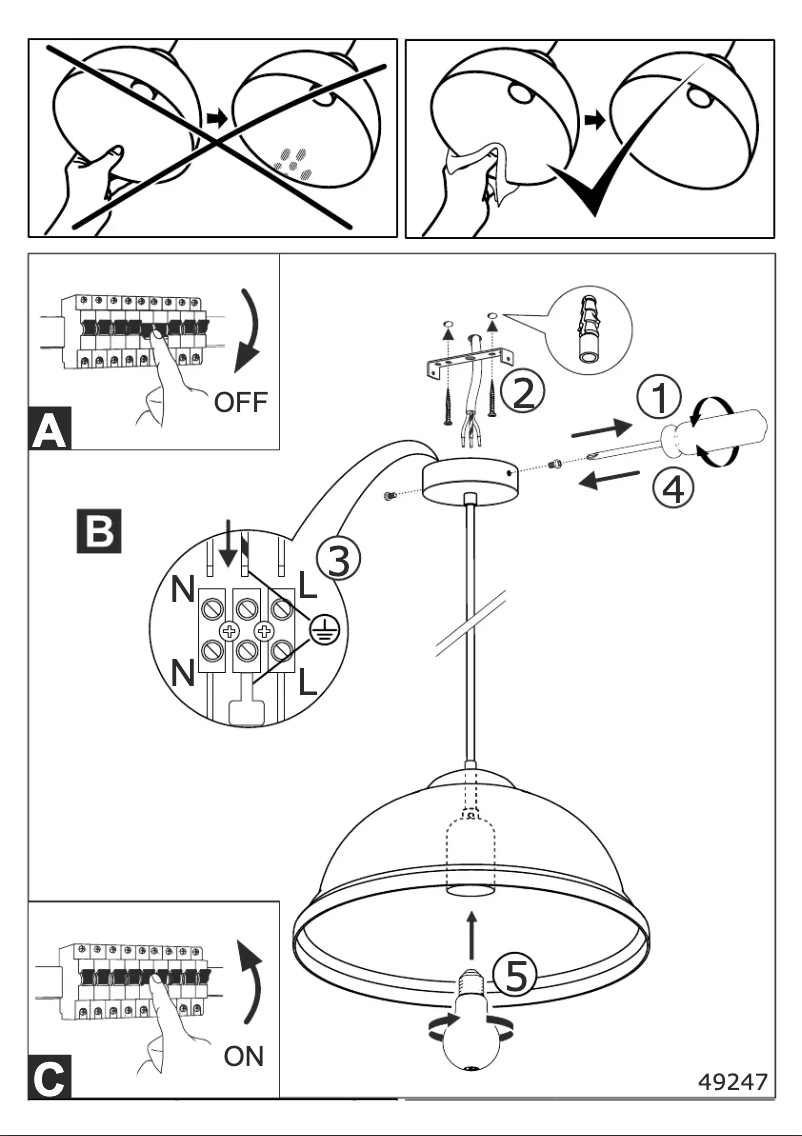 Página 1 del manual Manual de usuario Eglo Vintage Truro 2