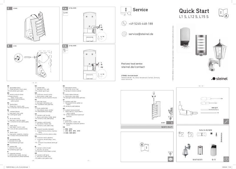 Page n°1 - Guide de démarrage rapide Steinel My L 1