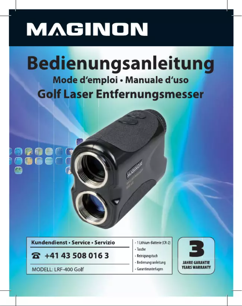 Page n°1 - Manuel utilisateur Maginon LRF-400