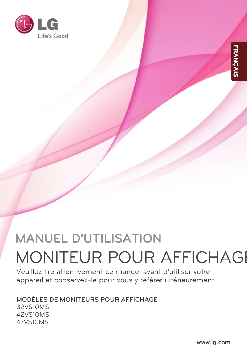Page n°1 - Manuel utilisateur LG 42VS10MS