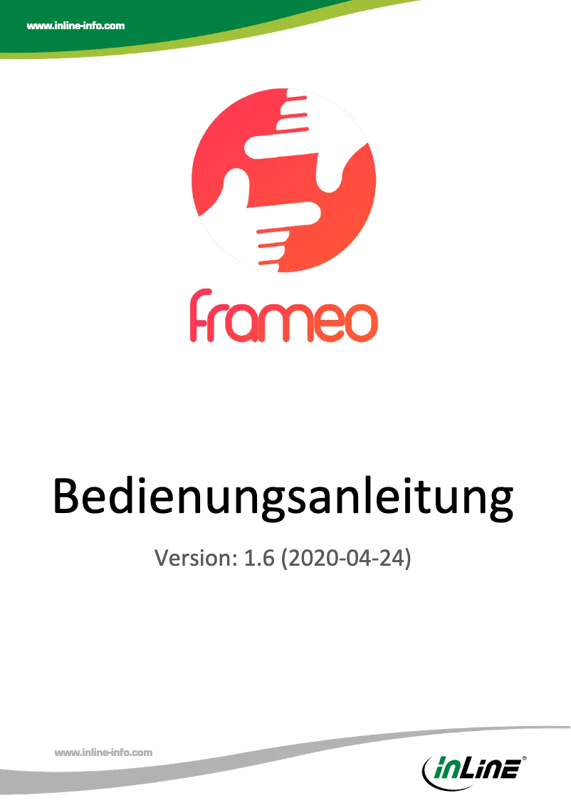 Image de la première page du manuel de l'appareil Frameo