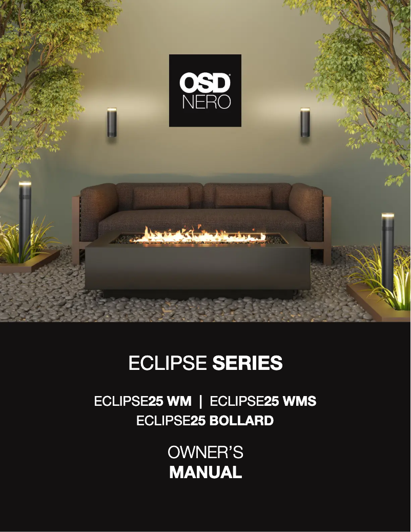 Page 1 of the manual User Manual OSD Audio Eclipse25 Bollard