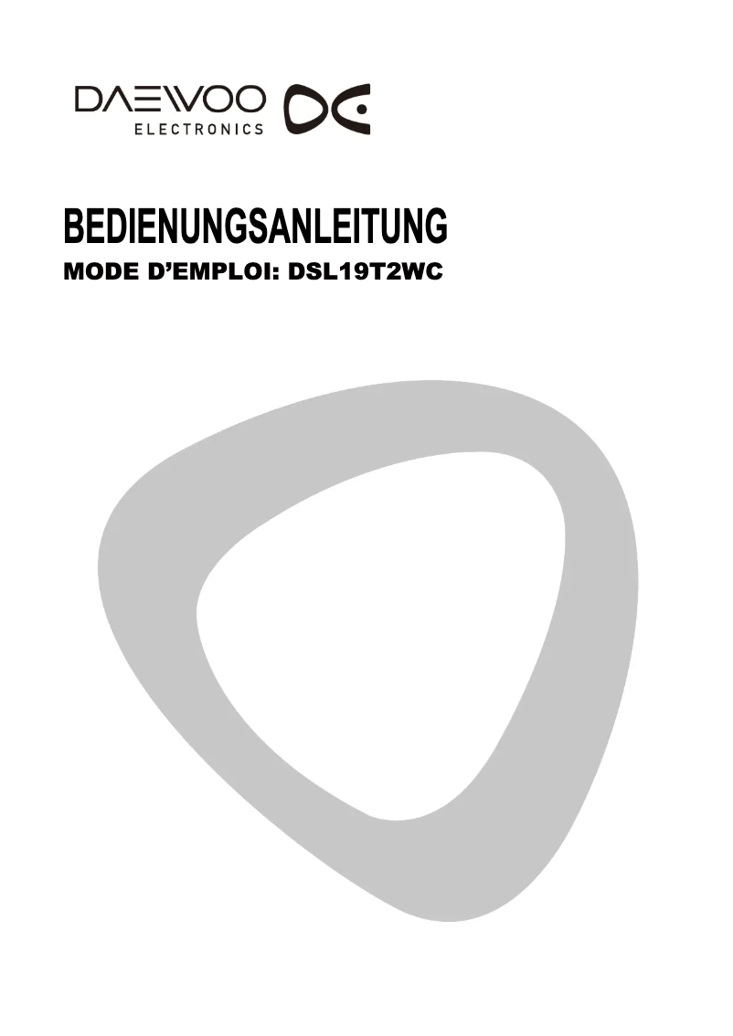 Image de la première page du manuel de l'appareil DSL19T2WCD