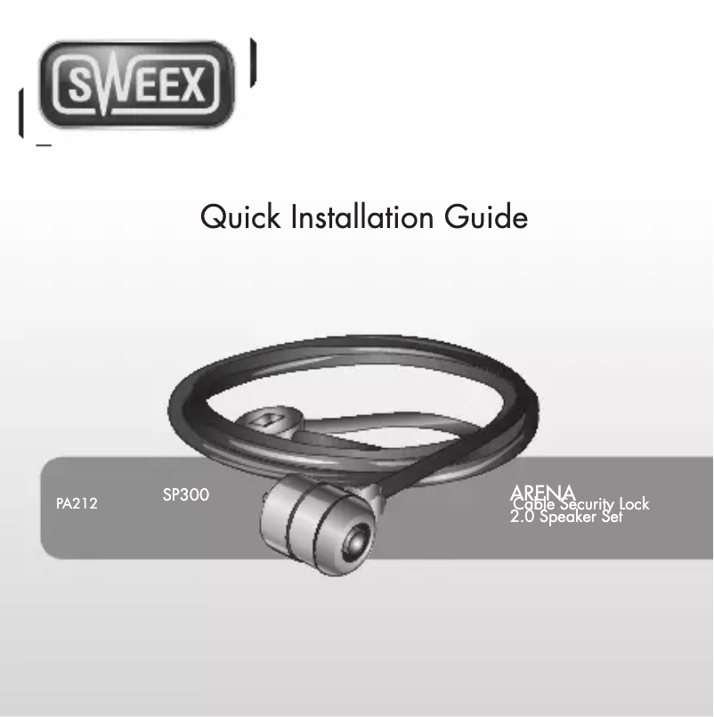 Page 1 de la notice Manuel utilisateur Sweex PA212