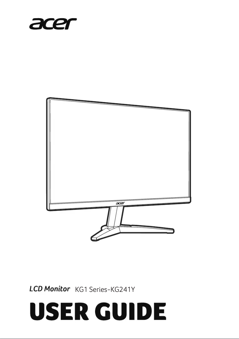 Page n°1 - Guide de démarrage rapide Acer KG241YS