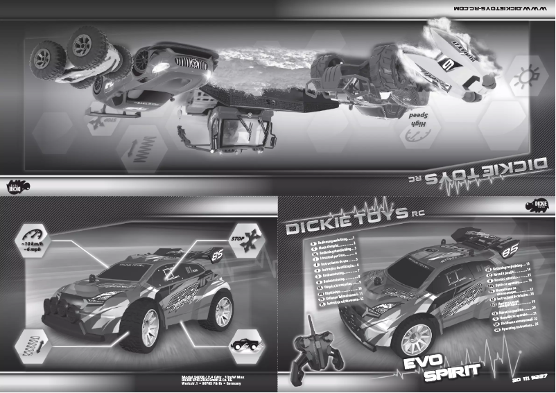 Page n°1 - Manuel utilisateur Dickie Evo Spirit