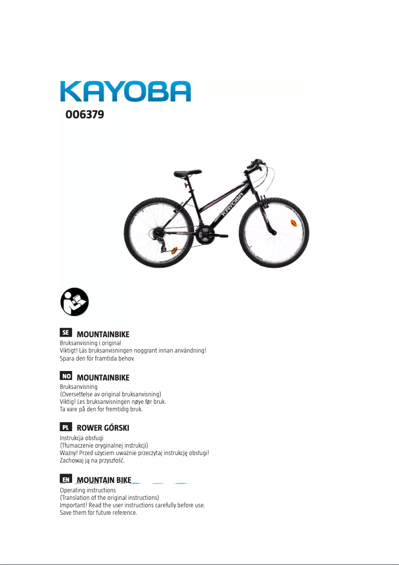 Imagen de la primera página del manual del dispositivo 006-379