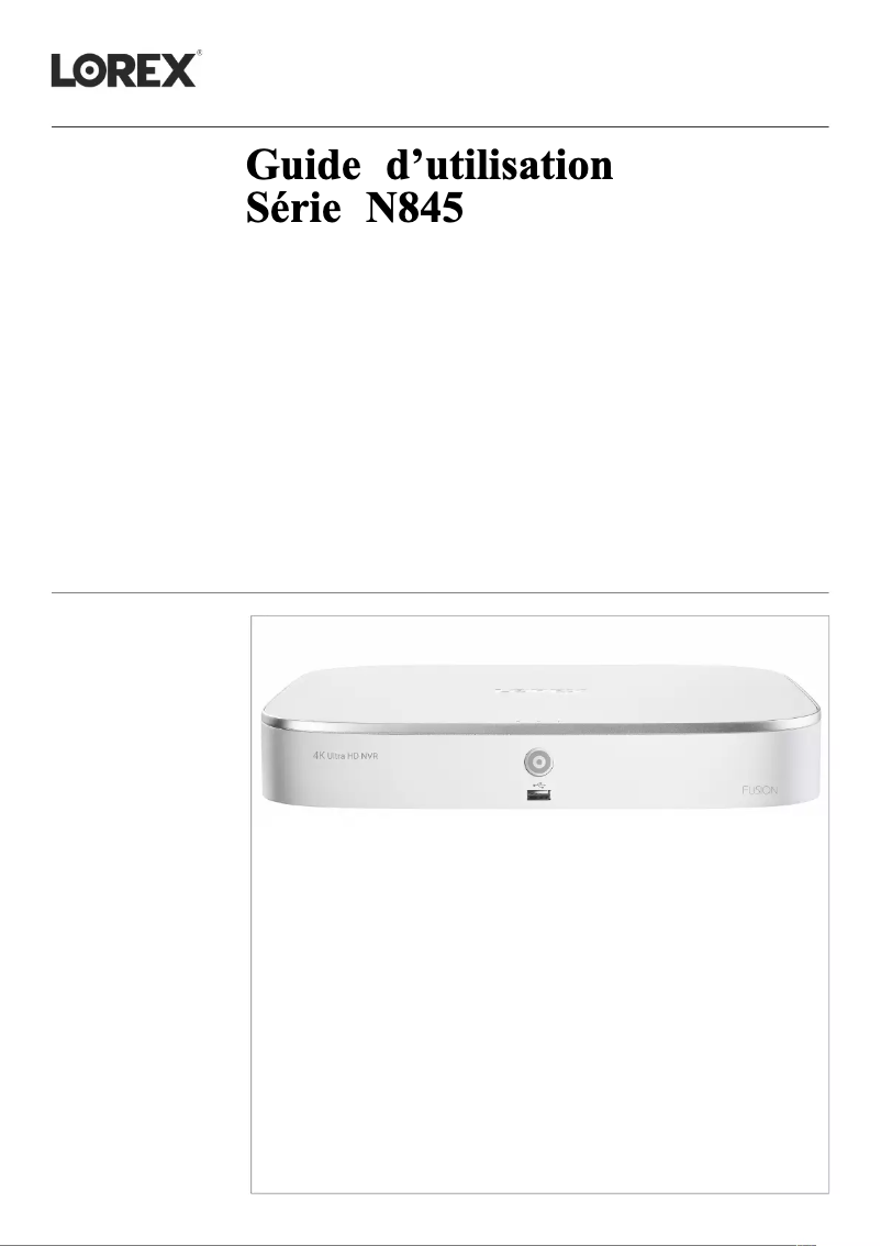 Página 1 del manual Manual de usuario Lorex N845A62-F