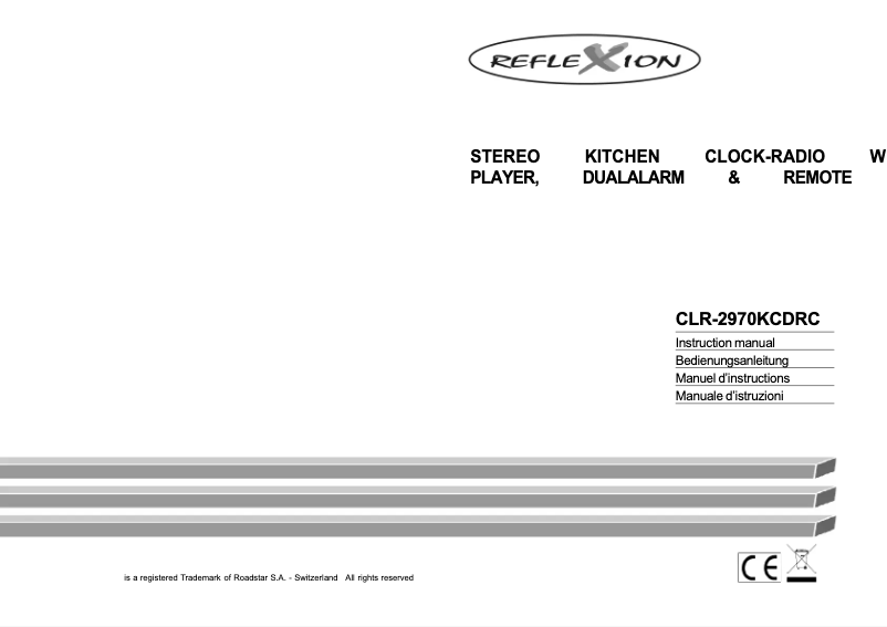 Image de la première page du manuel de l'appareil CLR-2970KCD