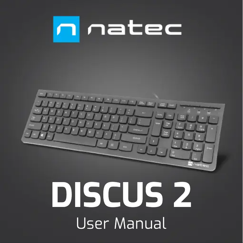 Page 1 de la notice Manuel utilisateur Natec Discus 2