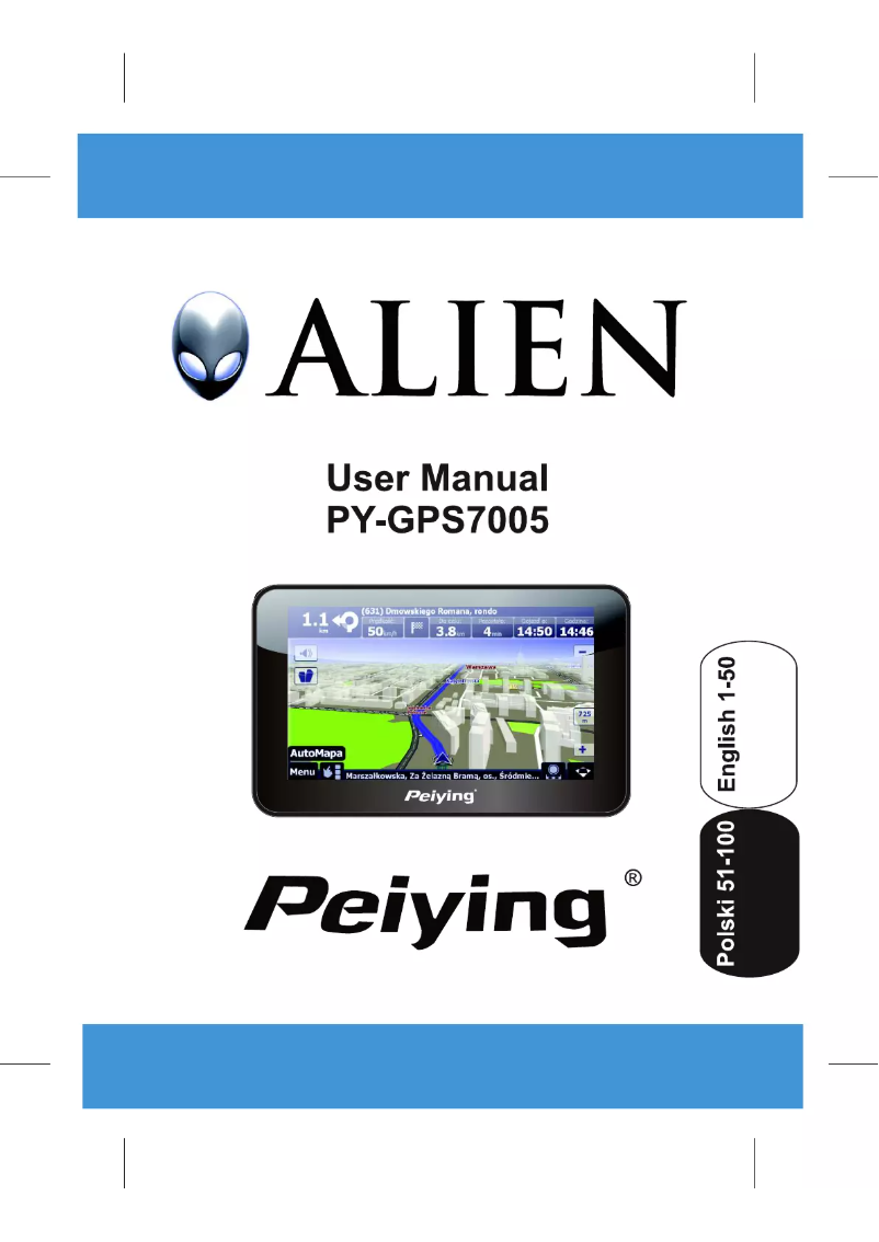 Page n°1 - Manuel utilisateur Peiying PY-GPS7005