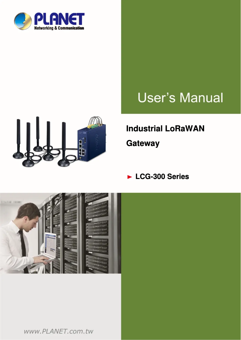 Image de la première page du manuel de l'appareil LCG-300-NR