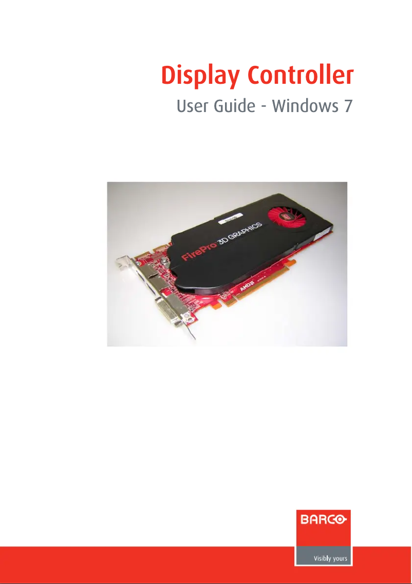 Image de la première page du manuel de l'appareil FirePro V5800