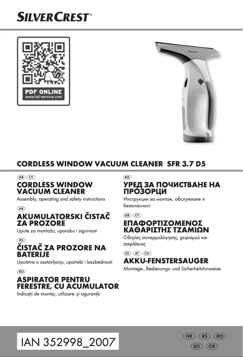 Page 1 de la notice Manuel utilisateur SilverCrest SFR 3.7 D5