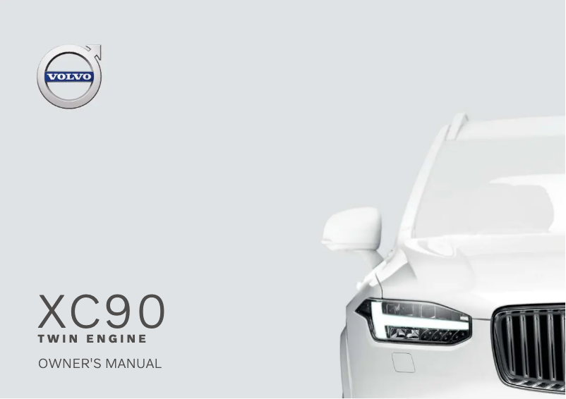 Page 1 de la notice Manuel utilisateur Volvo XC90 twin engine (2020)