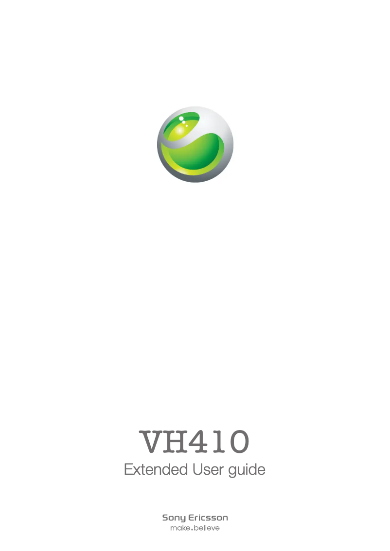 Image de la première page du manuel de l'appareil Ericsson VH-410