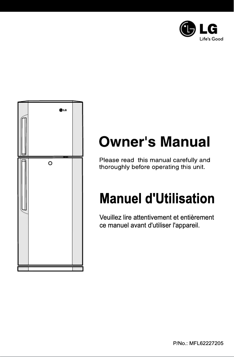 Page n°1 - Manuel utilisateur LG GR-B372VM