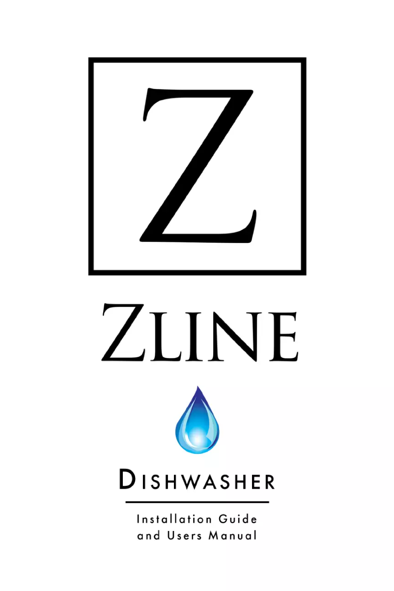 Page 1 de la notice Manuel utilisateur ZLine DW771324