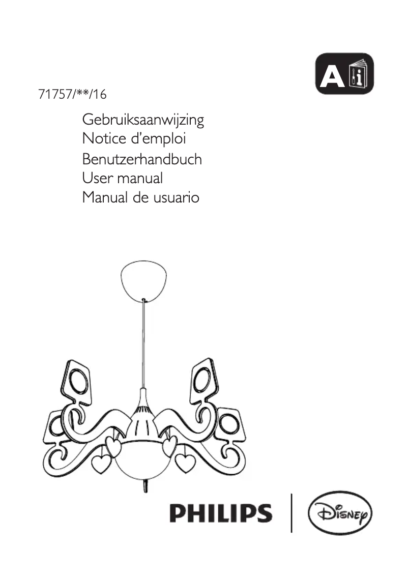 Image de la première page du manuel de l'appareil Disney 71757/28/16