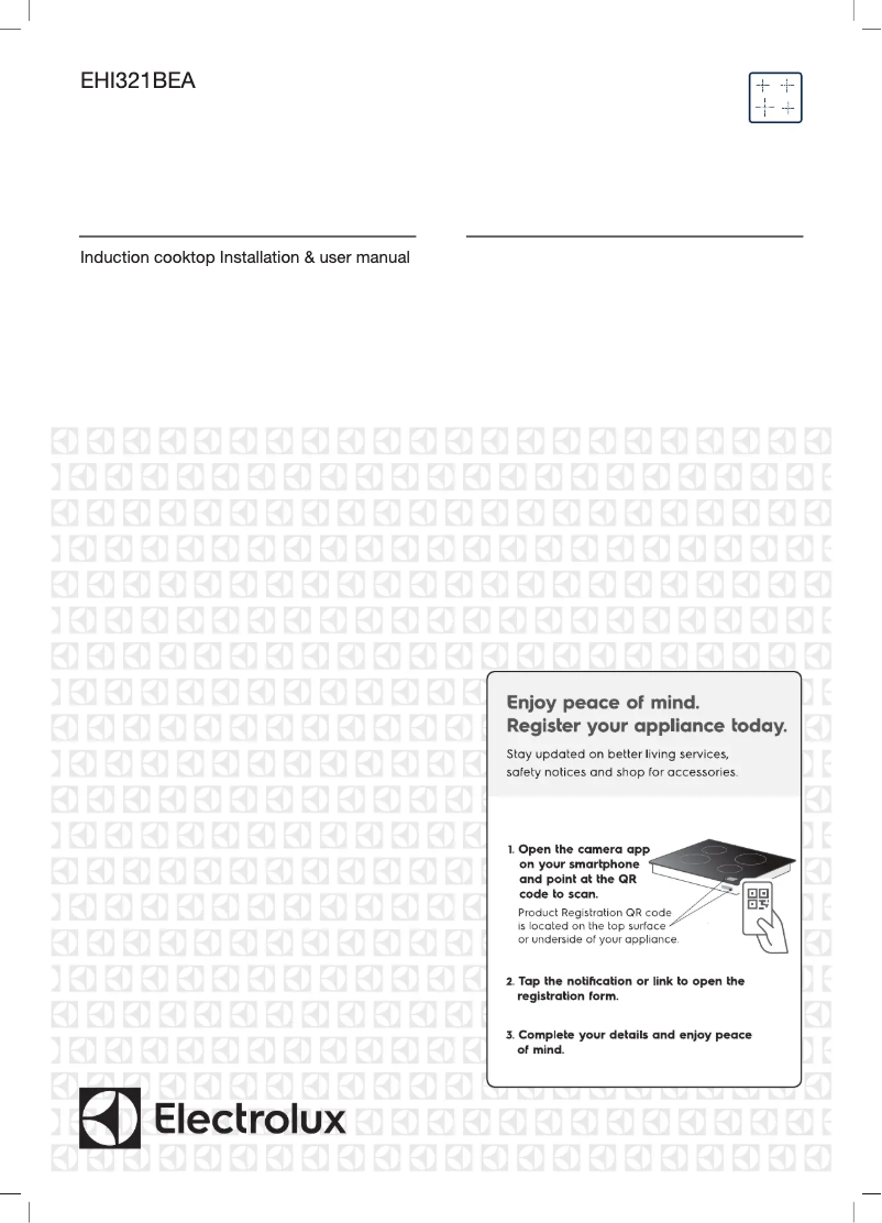 Page 1 de la notice Manuel utilisateur Electrolux UltimateTaste 300 EHI321BEA