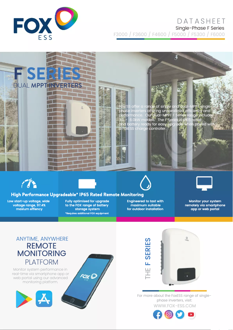 Page n°1 - Fiche technique FOX ESS F5300