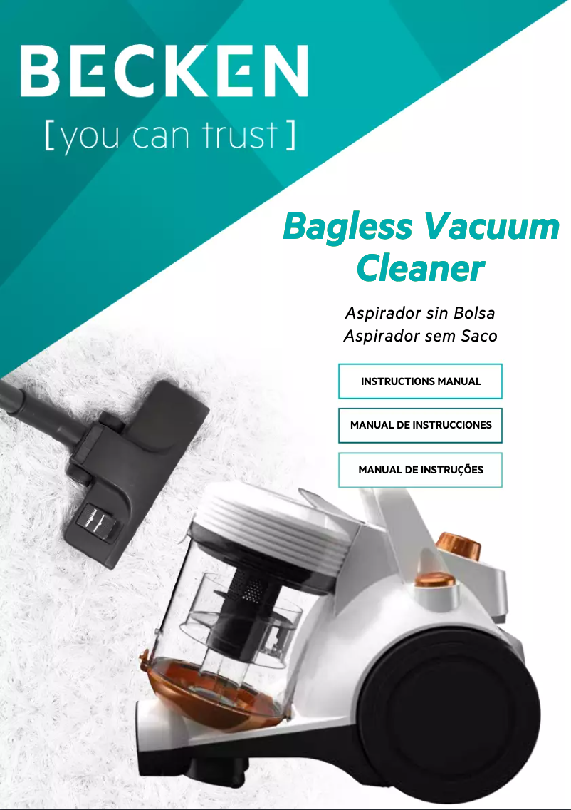 Page 1 de la notice Manuel utilisateur Becken BVC4110