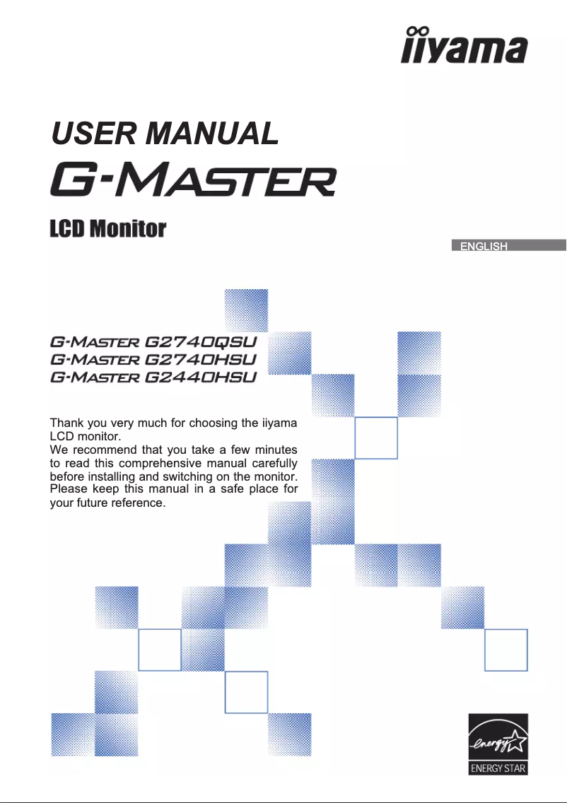 Page 1 de la notice Mode d'emploi Iiyama G-Master G2440HSU-B1