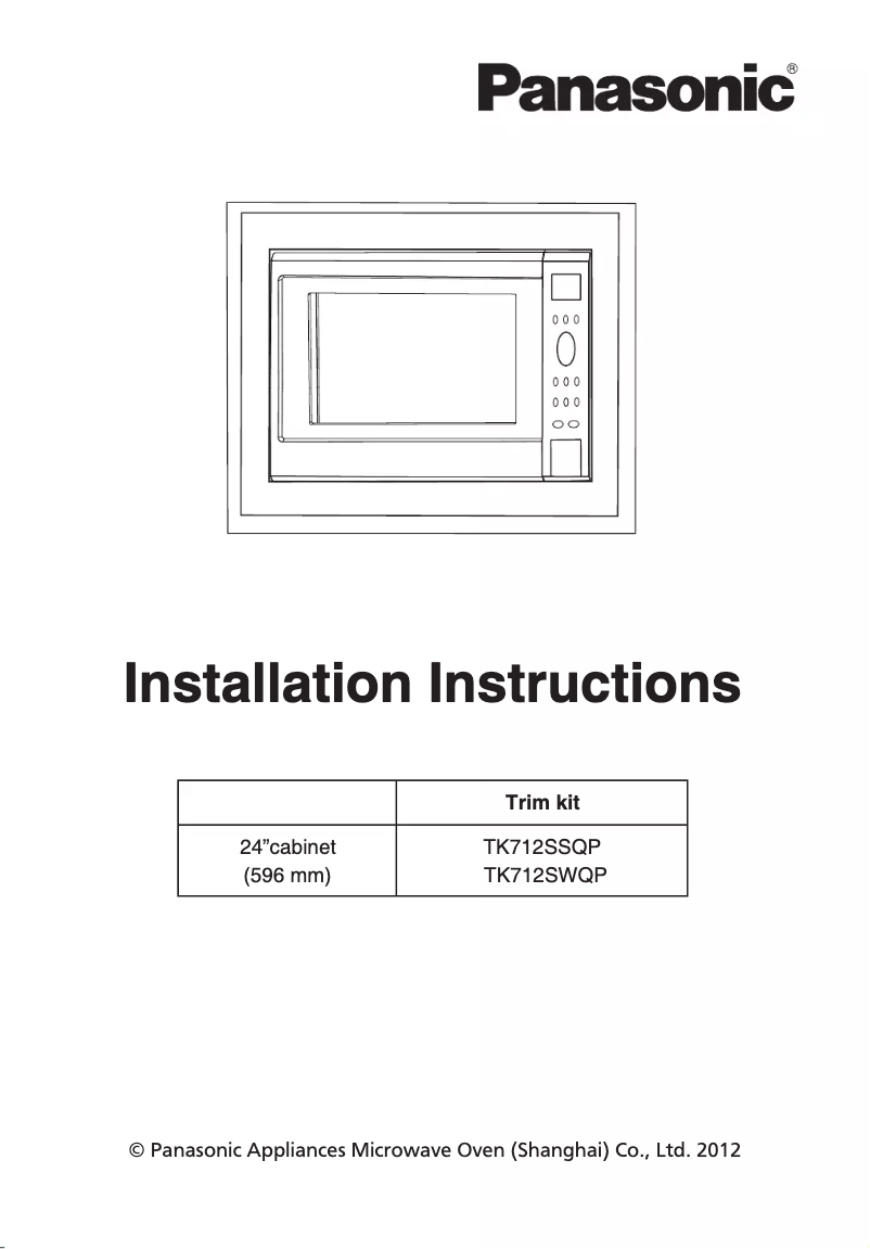 Page 1 of the manual User Manual Panasonic NN-ST780W