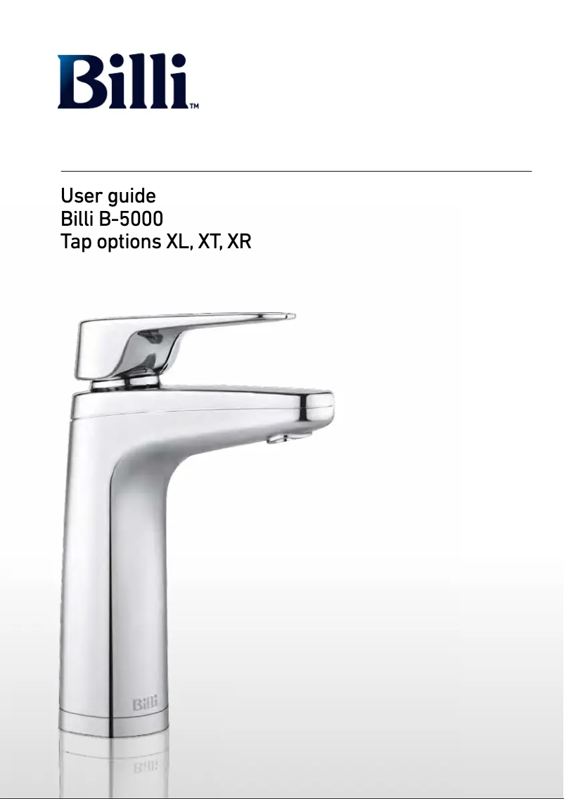 Page 1 de la notice Manuel utilisateur Billi B-5000