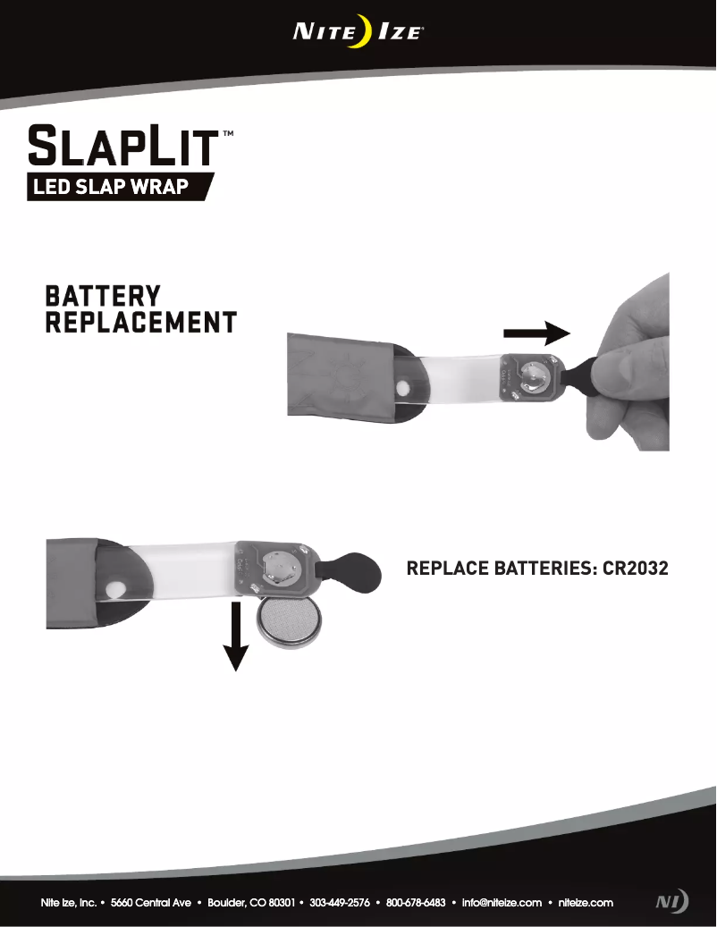 Page n°1 - Manuel utilisateur Nite Ize SlapLit