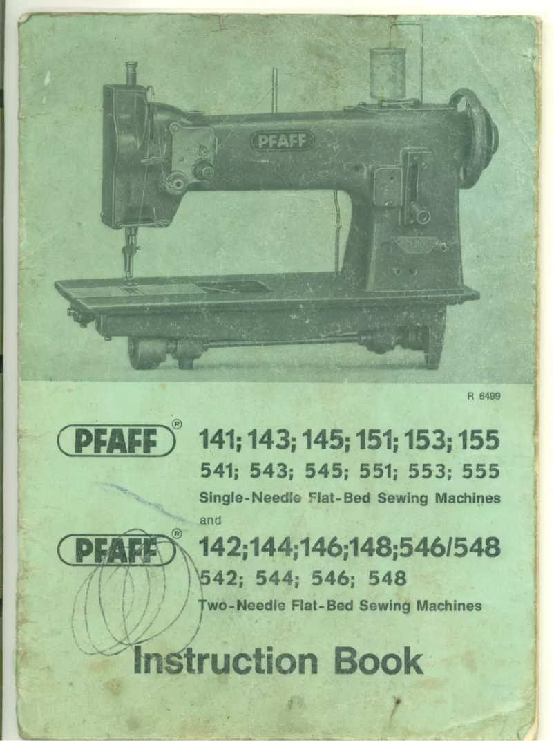 Page n°1 - Manuel utilisateur Pfaff 144