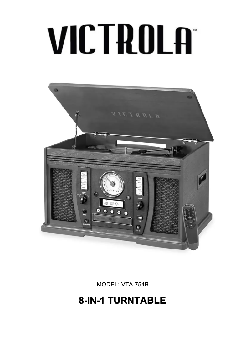 Image de la première page du manuel de l'appareil Aviator VTA-754B