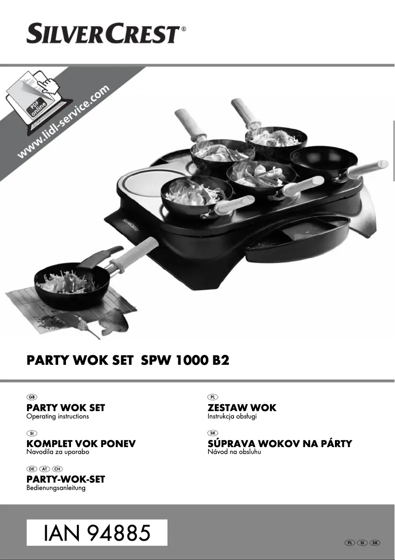 Page 1 de la notice Manuel utilisateur SilverCrest SPW 1000 B2