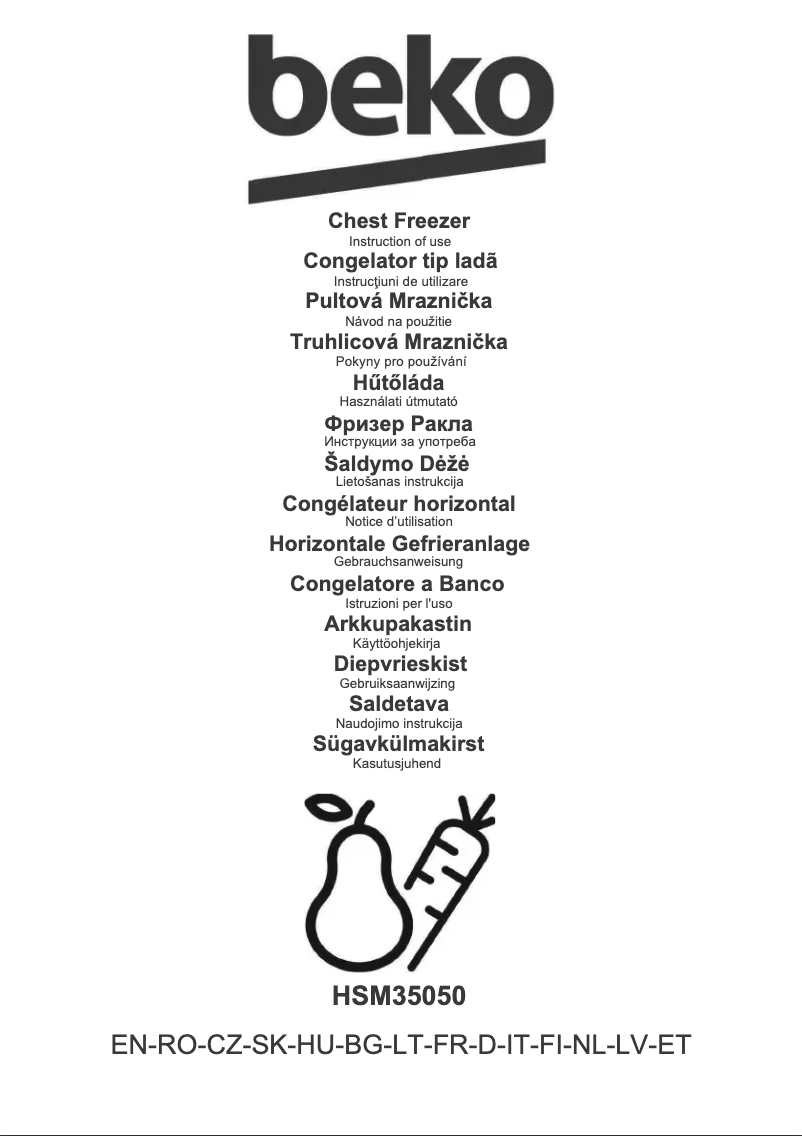 Page n°1 - Manuel utilisateur Beko HSM35050