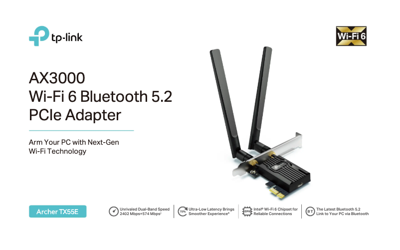 Page 1 de la notice Fiche technique TP-Link Archer TX55E