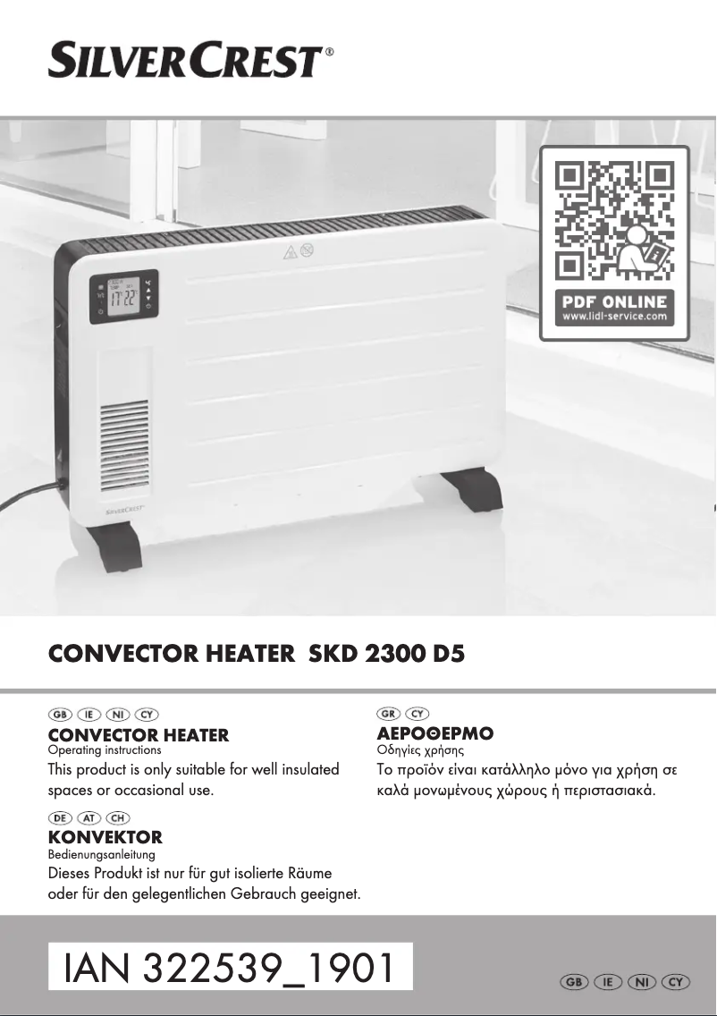 Page n°1 - Manuel utilisateur SilverCrest SKD 2300 D5