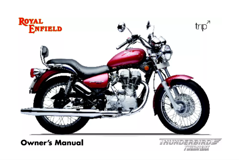 Image de la première page du manuel de l'appareil Thunderbird Twinspark (2006)