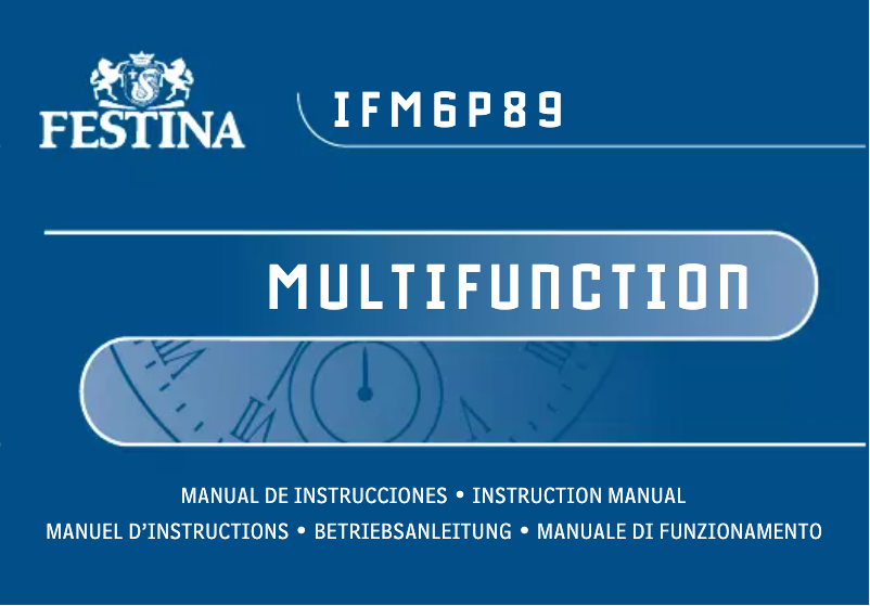 Page 1 de la notice Manuel utilisateur Festina F16585