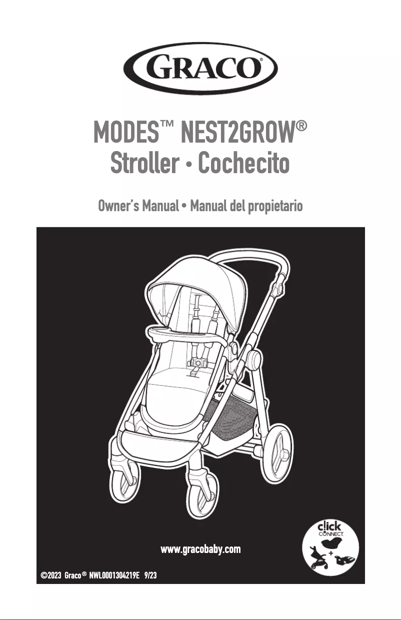 Page 1 de la notice Guide de démarrage rapide Graco Modes Nest2Grow DLX